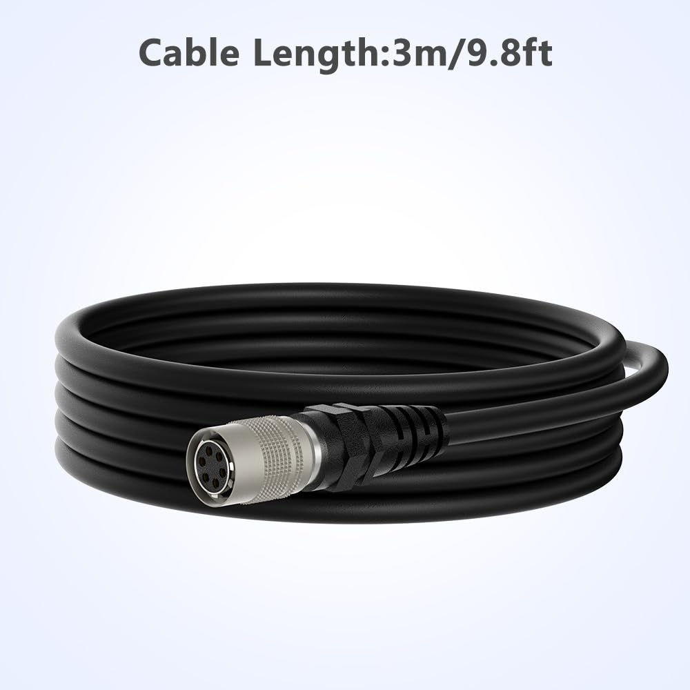 Alvin's Cables High Flex 6 Pin Hirose Buchse HR10A-7P-6S Kabel für Basler GIGE AVT CCD Kamera 10M 10