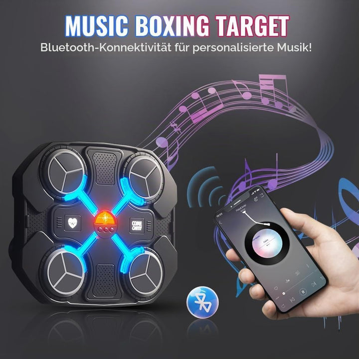 OneNine Bluetooth Music Boxing Machine, Boxmaschine mit Musik, Wandmontiertes Boxziel, LED Musik Box