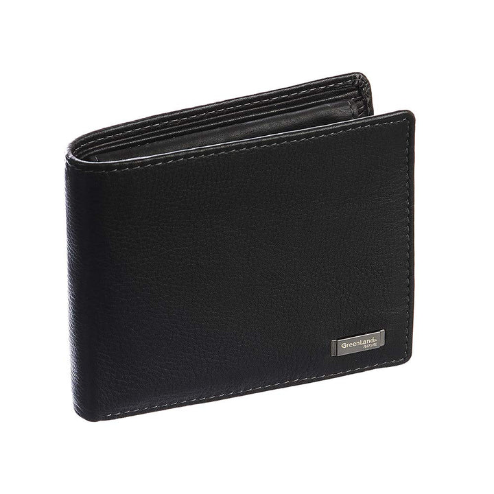 Greenland Nature Black Nappa Geldbörse RFID Leder 11 cm