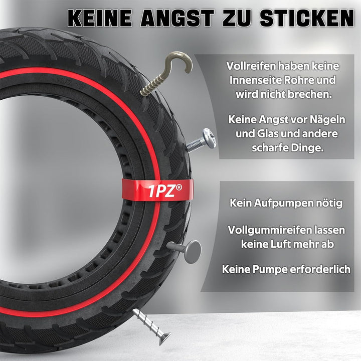 1PZ R2E-DFH 10x2.125 Reifen 10 Zoll Solid Reifen Ersatz für Xiaomi M365 Pro Ninebot F30 F40 S2 Max S