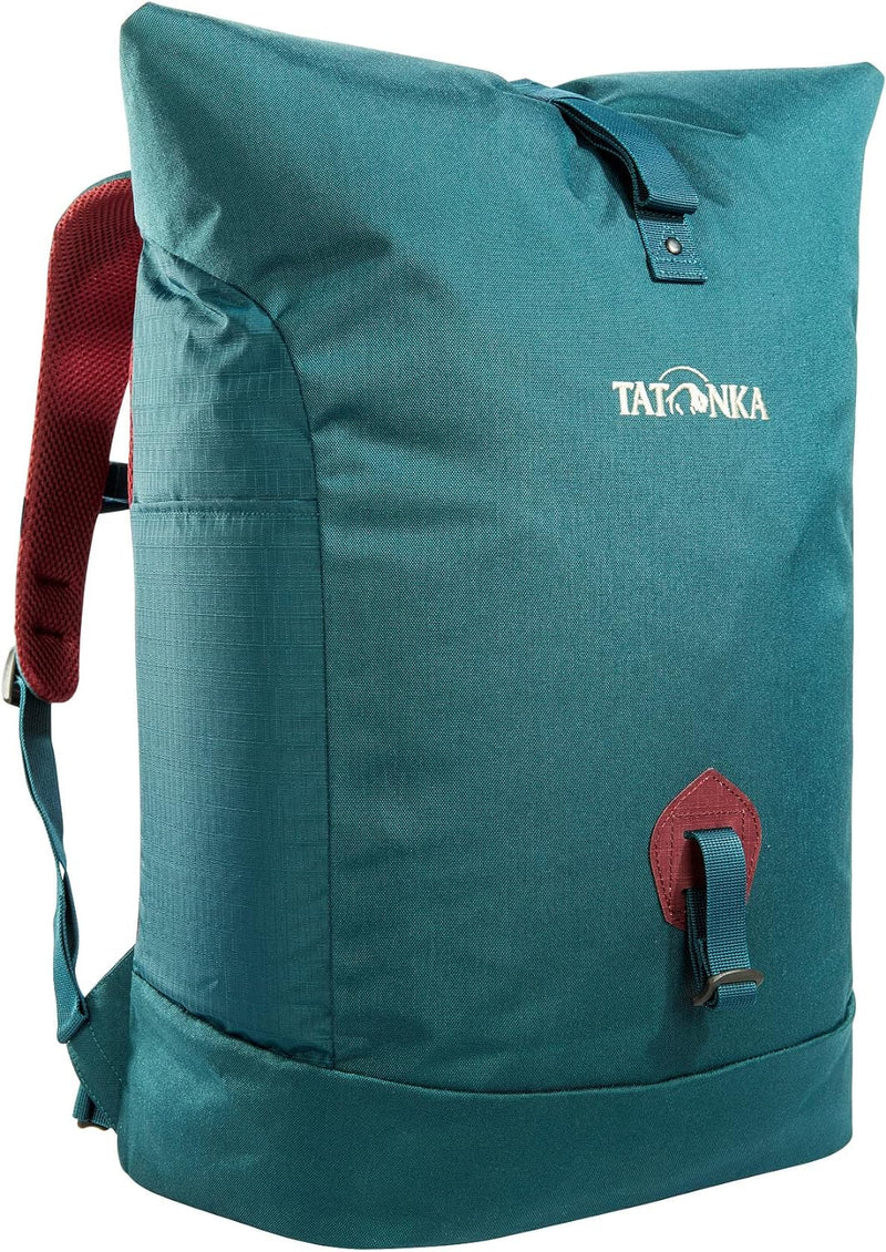 Tatonka 34l Daypack Grip Rolltop Pack - Rucksack mit Rollverschluss und 15 Laptopfach - 34 Liter Tea