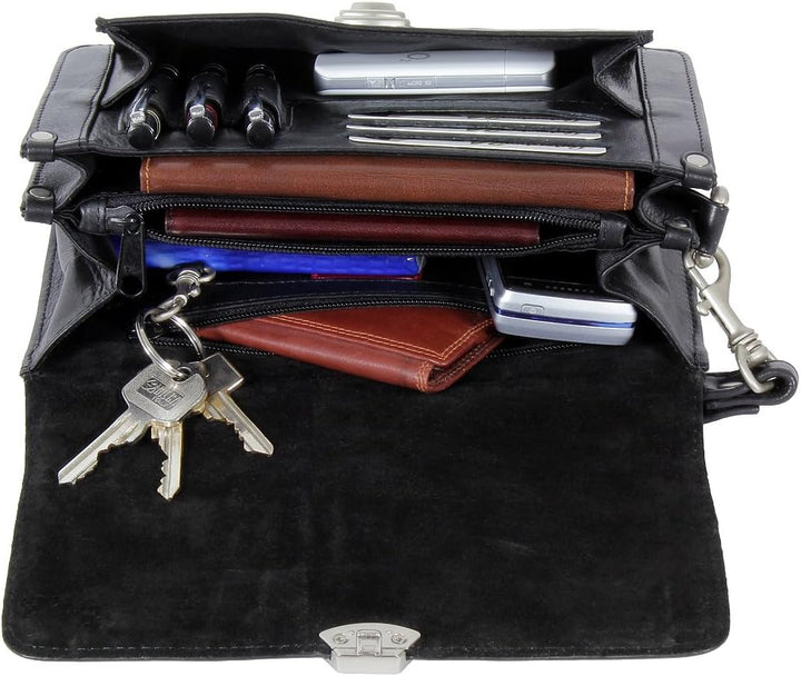 Branco Business Herren Handgelenktasche Herrentasche Tasche schwarz | braun | natur Leder - sehr hoc