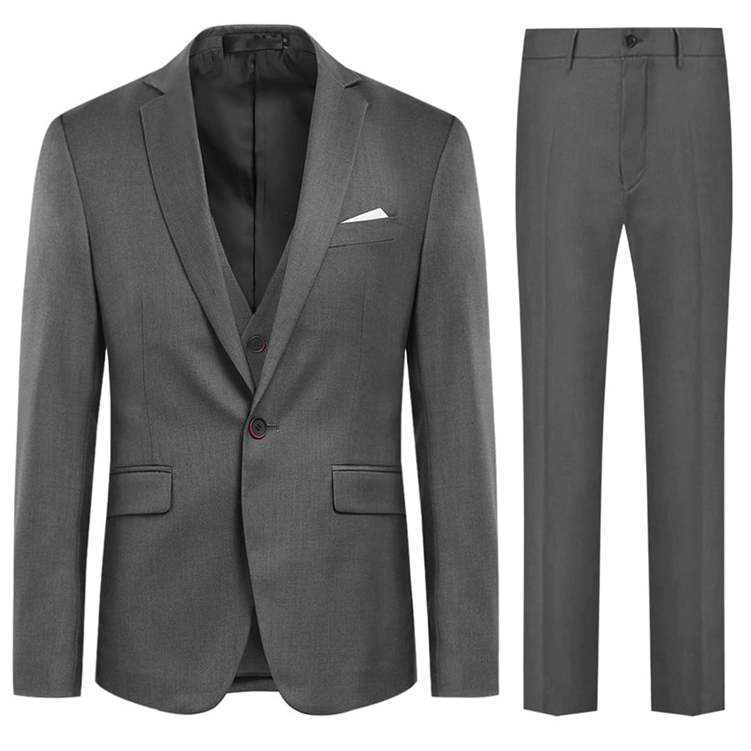 Allthemen Anzug Herren Anzug Slim Fit 3 Teilig Herrenanzug 3-Teilig Anzüge Herren Modern Sakko für B