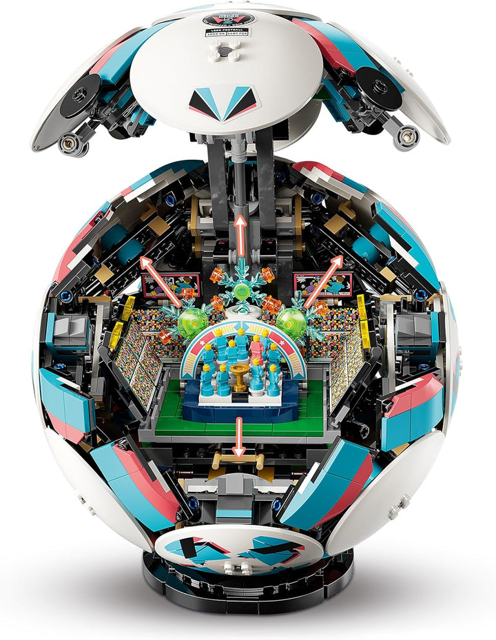 LEGO Editions Fussball Spielzeug - 3D Modellbau mit interaktivem Miniaturstadion - Geburtstagsgesche