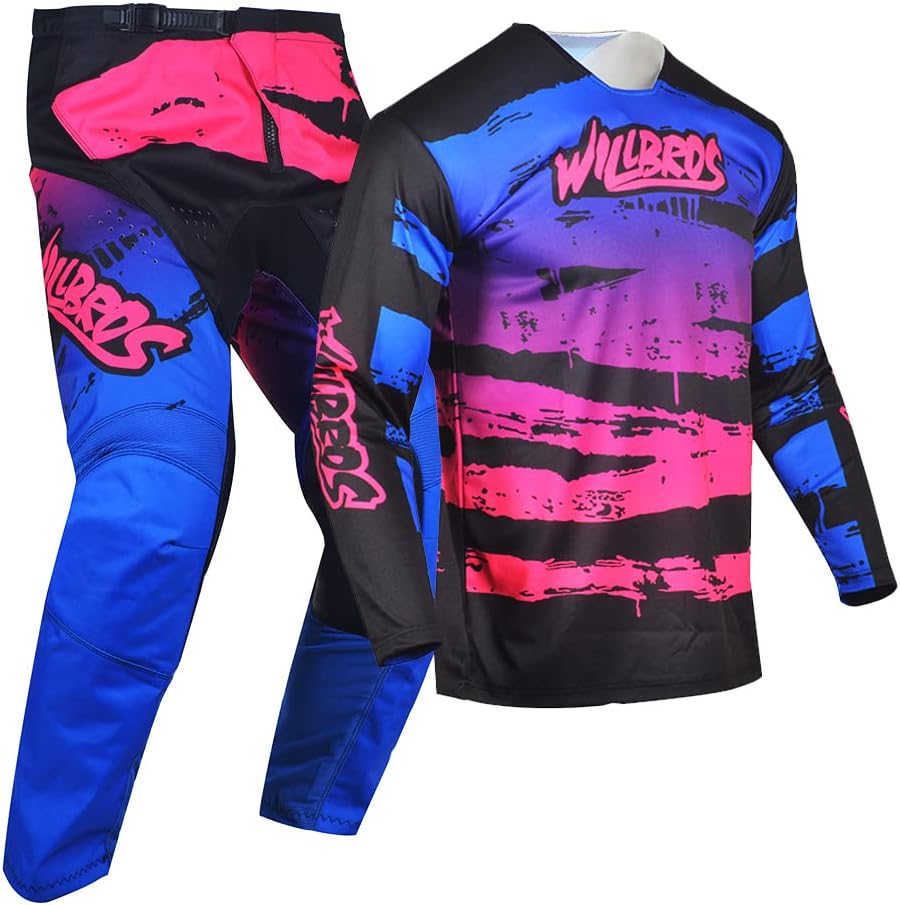 Willbros Motocross Jersey Hose Kombination Männer Frauen Motorrad MX Reitausrüstungsset Radfahren Of