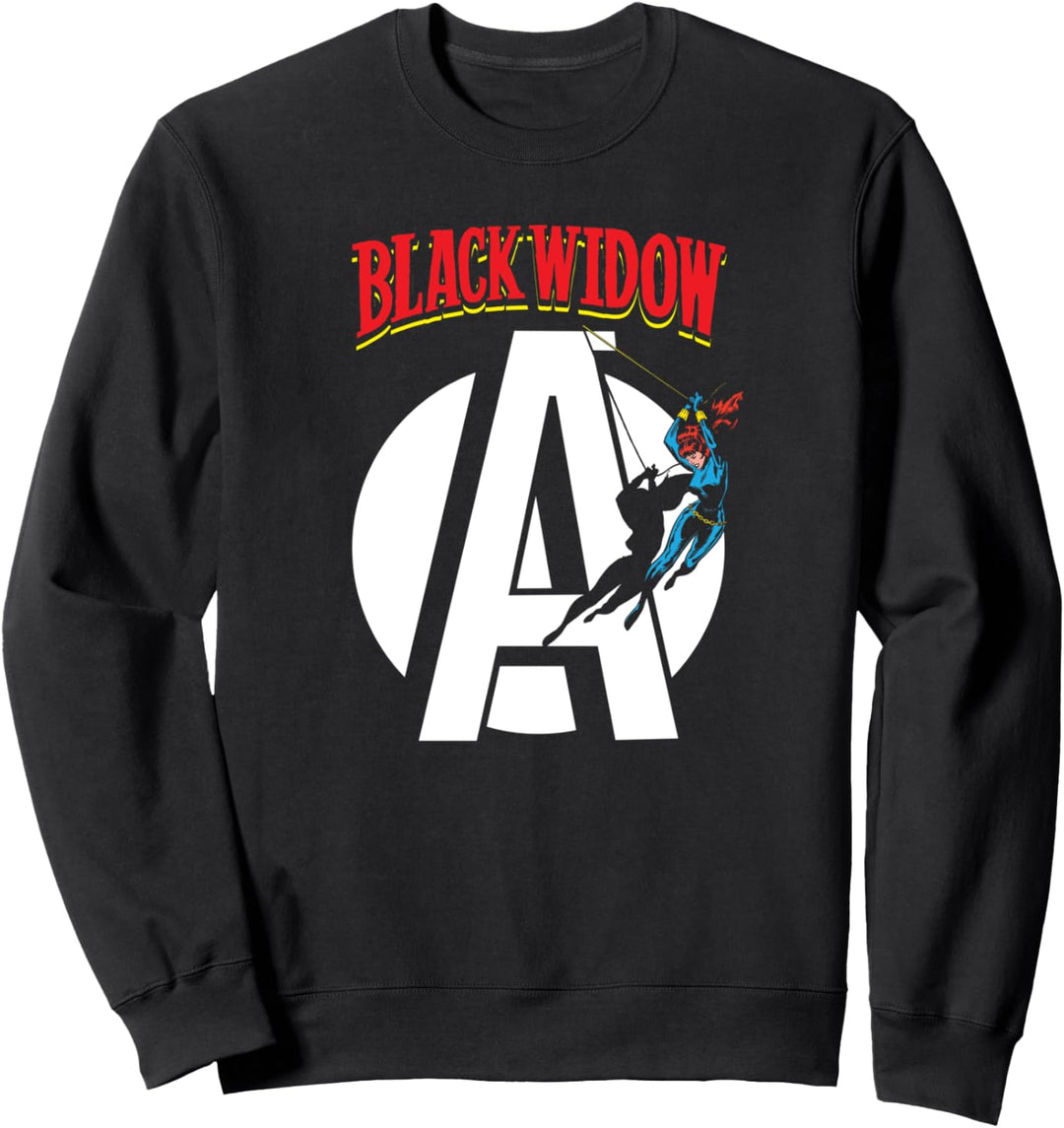 Marvel Avengers Retro Black Widow Comic Book Sweatshirt