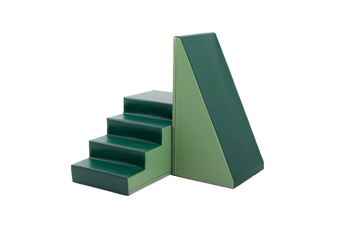 IGLU Rutsche Set XXL Softbausteine Schaumstoffbausteine Riesenbausteine (Green) Grün, Grün