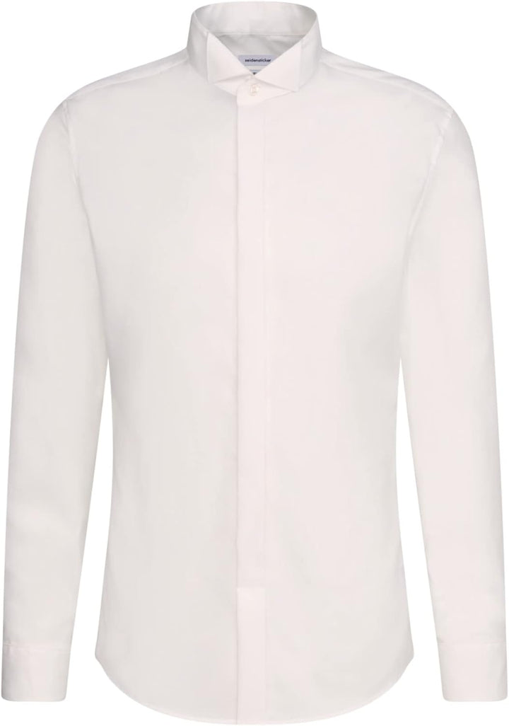 Seidensticker Herren Shaped Bügelfrei Kläppchen Kragen Langarm Umschlagmanschette Businesshemd 37 El