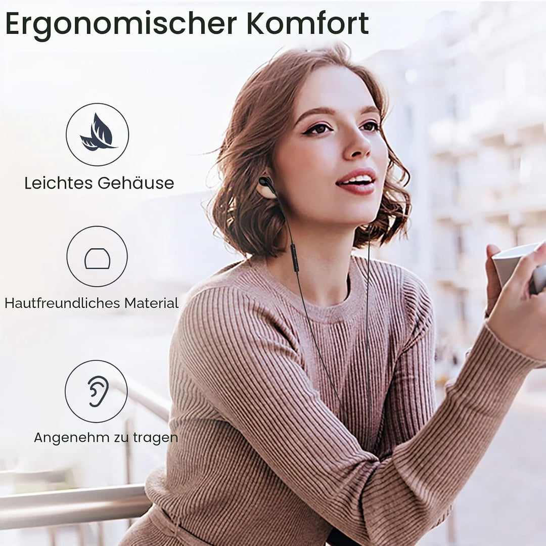 Guguearth MFi-Zertifiziert Lightning Kopfhörer für iPhone, Magnetische Kopfhörer mit Kabel Kompatibe
