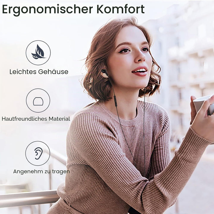 Guguearth MFi-Zertifiziert Lightning Kopfhörer für iPhone, Magnetische Kopfhörer mit Kabel Kompatibe