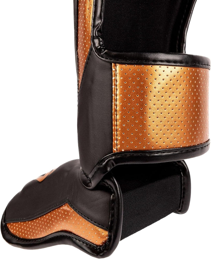 Venum Elite Evo Schienbeinschoner XL Schwarz / Bronze, XL Schwarz / Bronze