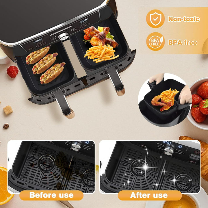 Airfryer Zubehör für Ninja, Heissluftfritteuse Zubehör für Ninja Foodi Max Dual Zone Heissluftfritte