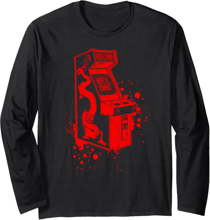 Mortal Kombat Klassic Arcade Game Langarmshirt