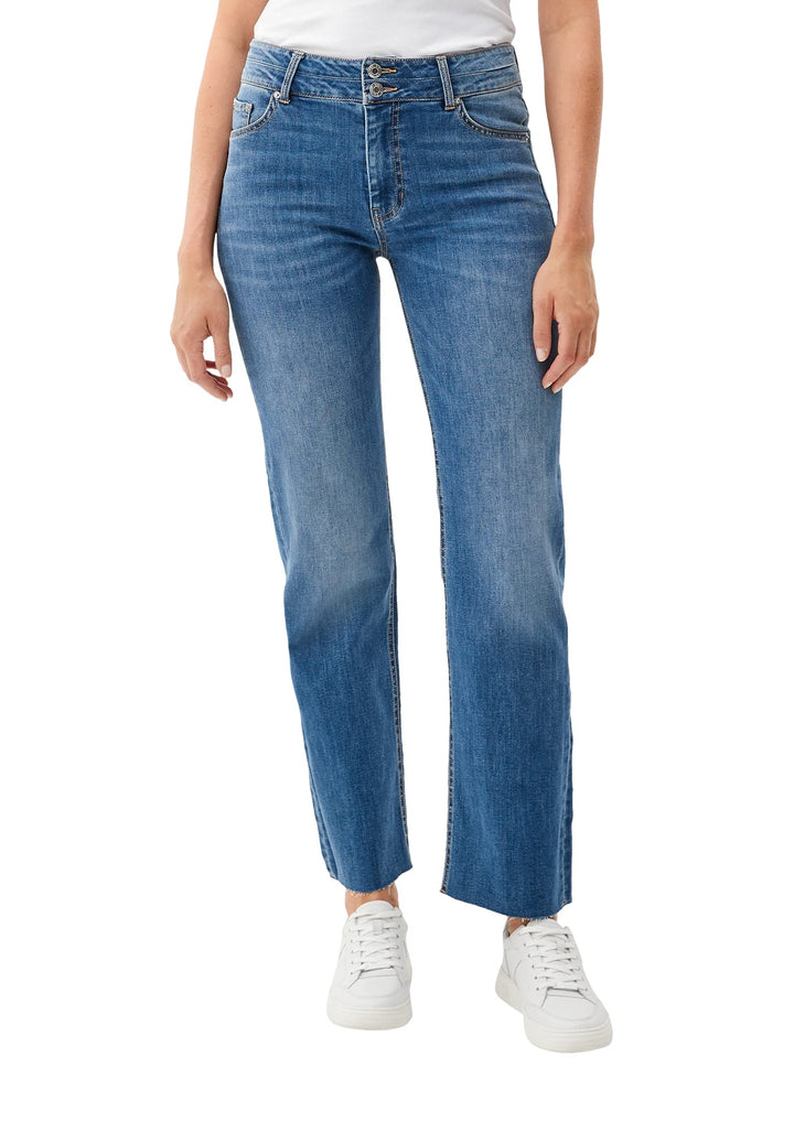 s.Oliver Women's Jeans, Karolin Comfort Fit, Blue Denim, 34/34
