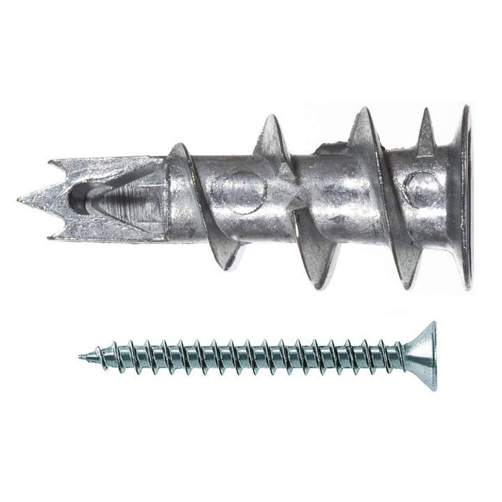 fischer GKM 27-Metalldübel mit Senkkopf Schraube zum Befestigen von Bildern, Leuchten in Gipskarton-