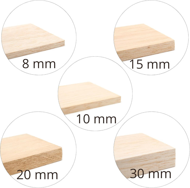Materia Prima Balsaholz für Bastel- und Kunstprojekte. Leichtes Holzbrett für den Modell- und Flugze