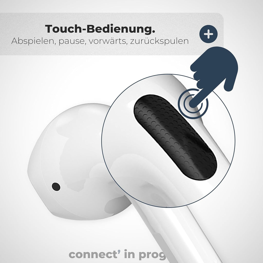 APM Bluetooth Kopfhörer, Kabellos, Ladecase, Drahtloser Kopfhörer, Stereo-Sound, Bluetooth Ohrhörer,