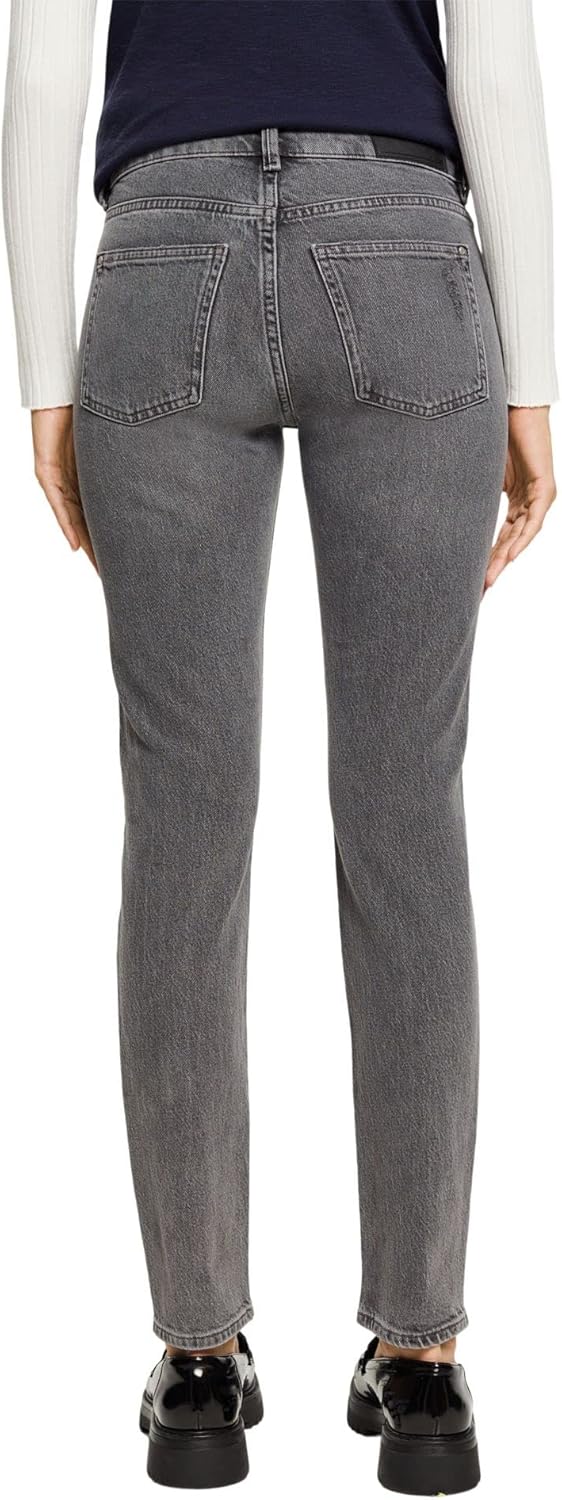 ESPRIT Damen Jeans 25W / 30L 922/Grey Medium Wash, 25W / 30L 922/Grey Medium Wash