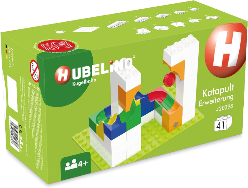 Hubelino 420398 Katapult Erweiterung (41-teilig) Kugelbahnen, kompatibel