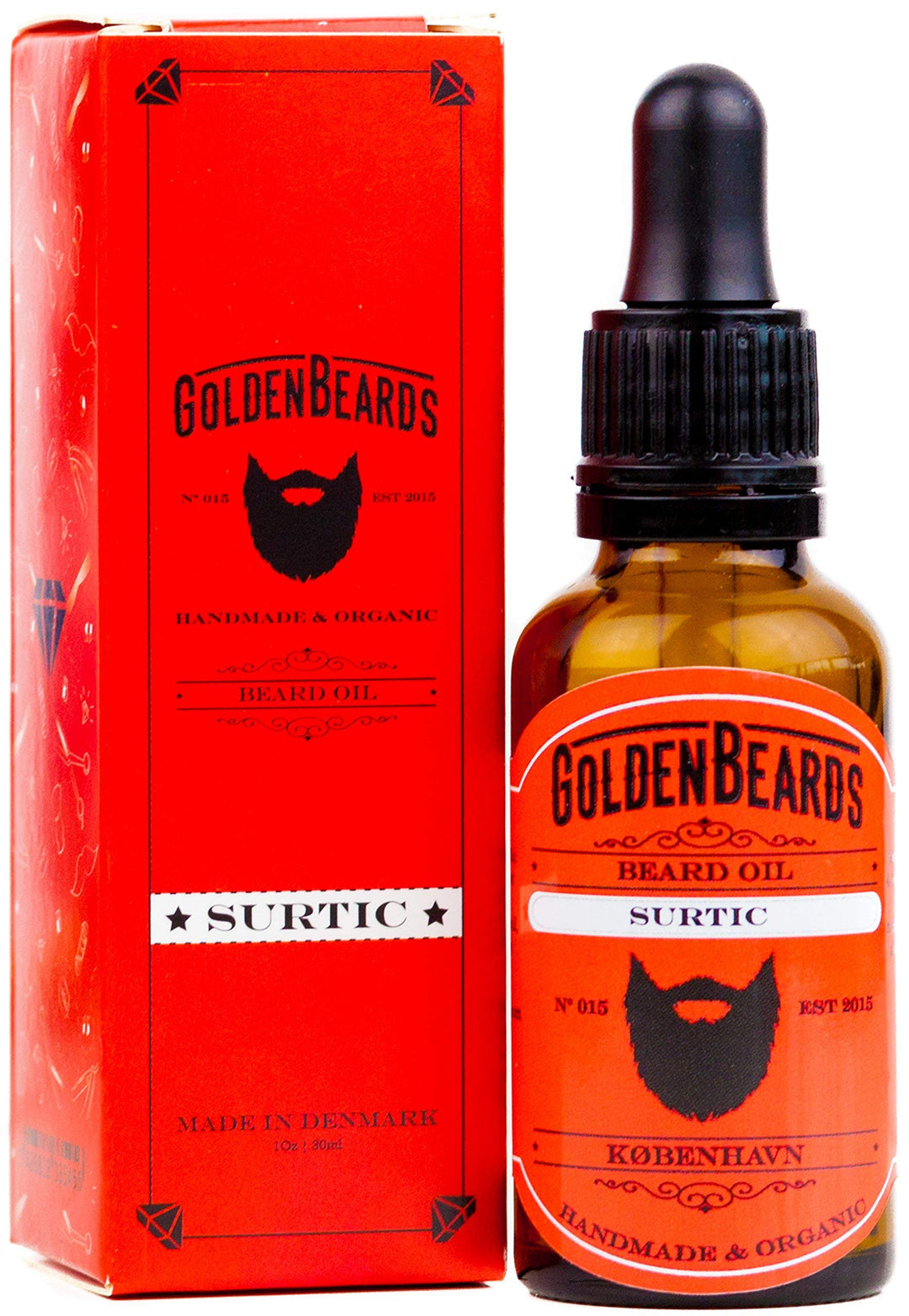 Bio Bartöl - SURTIC 30ml Öl - Das perfekte Bartöl für empfindliche Haut - Best Beard Produkte Wartun