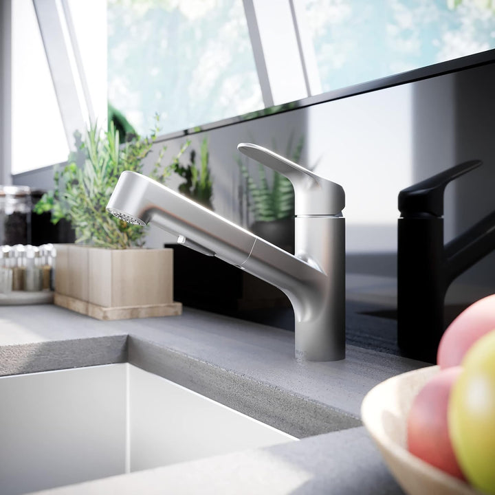 Lenz KOA Küchenarmatur mit Handbrause Edelstahl-Optik 46040811