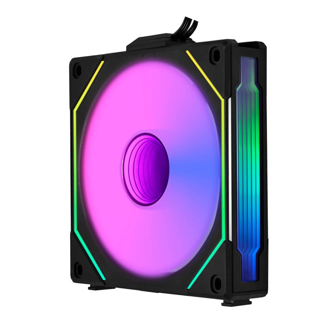 Lian Li UNI FAN SL-INF Reverse Blade ARGB 120mm Dreifach-Lüfter-Pack - Schwarz - Infinity Mirror RGB