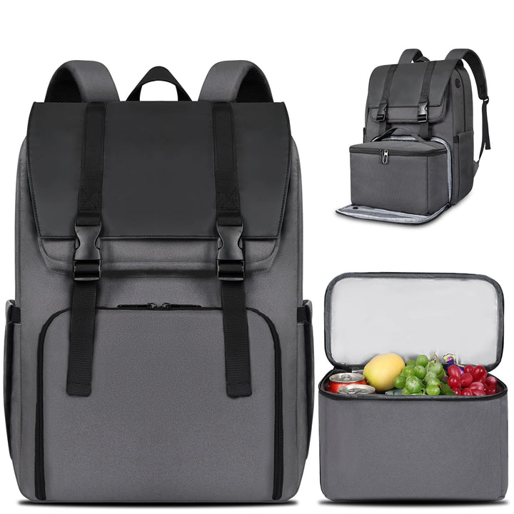 BERTASCHE Lunch Rucksack, Laptop Rucksack 15,6 Zoll mit Isoliertes Kühltasche für Herren und Damen,