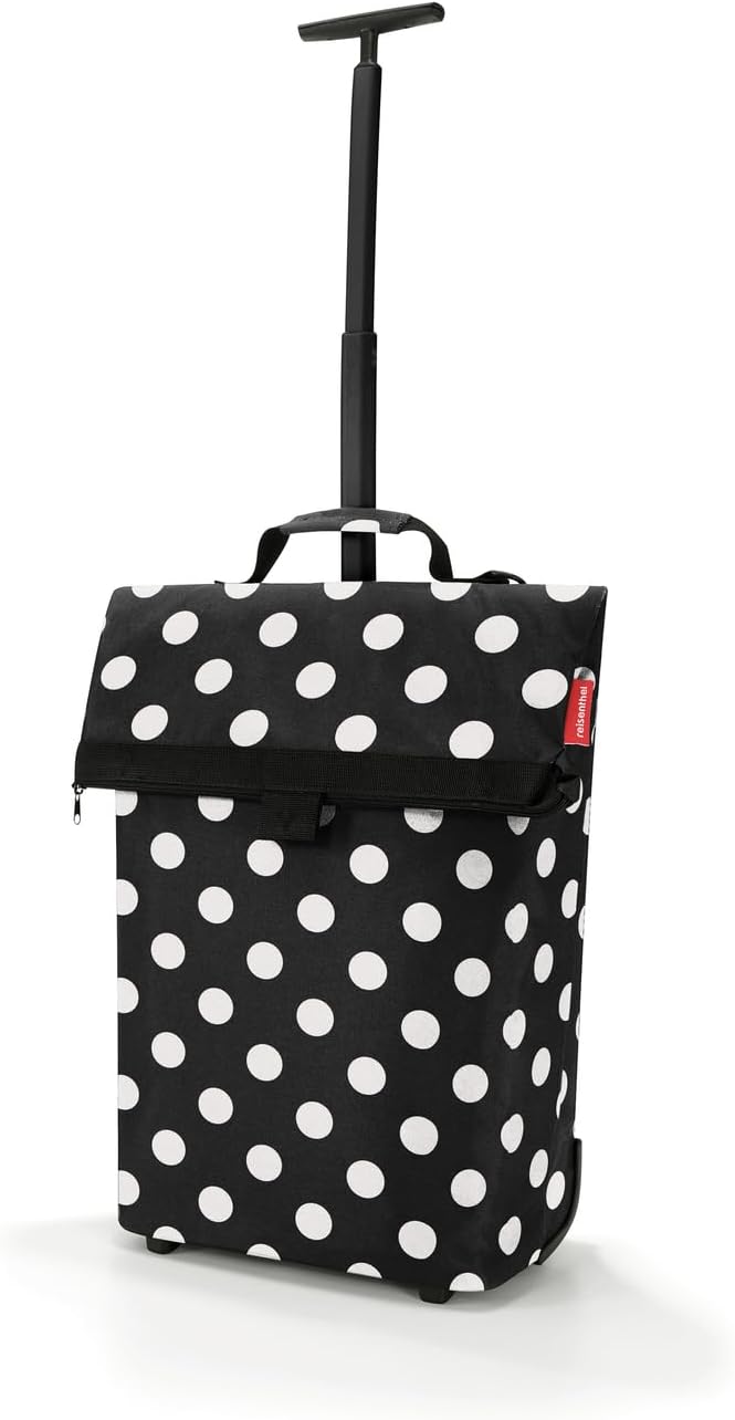 Reisenthel Trolley M Einkaufstrolley Einkaufsroller Einkaufskorb mit Rollen NT, Farbe:Dots White, Do