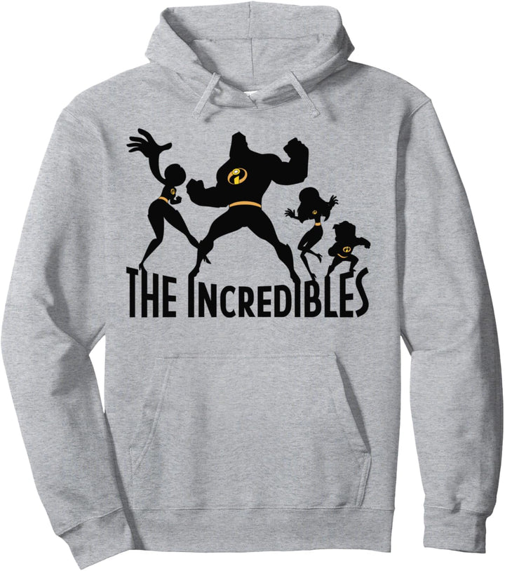 Disney Pixar Incredibles Family Silhouette Poster Pullover Hoodie