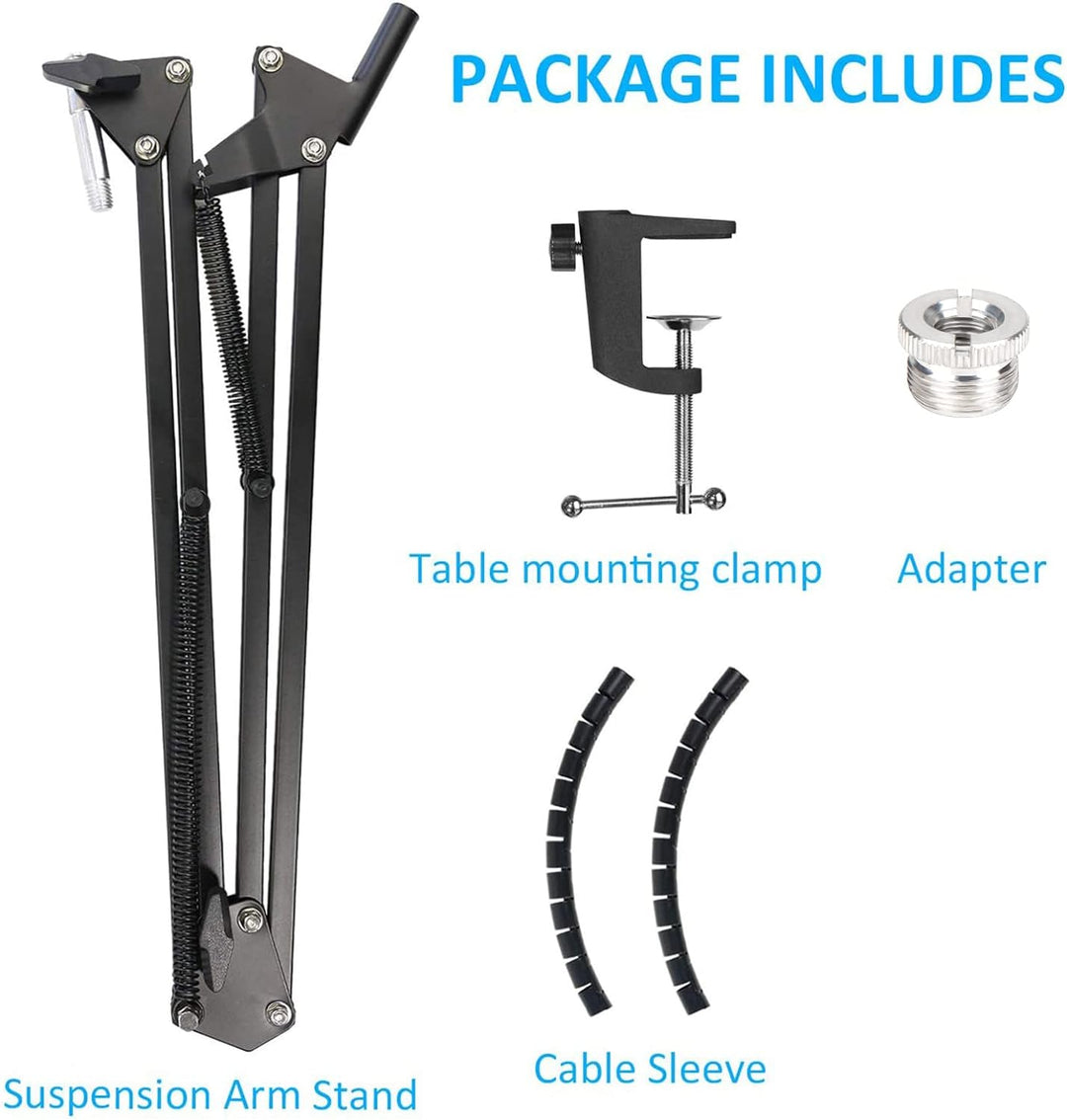 HyperX QuadCast Mikrofonarm mit Popschutz - HyperX QuadCast S Mikrofon Arm und 3-lagiger Windschutz