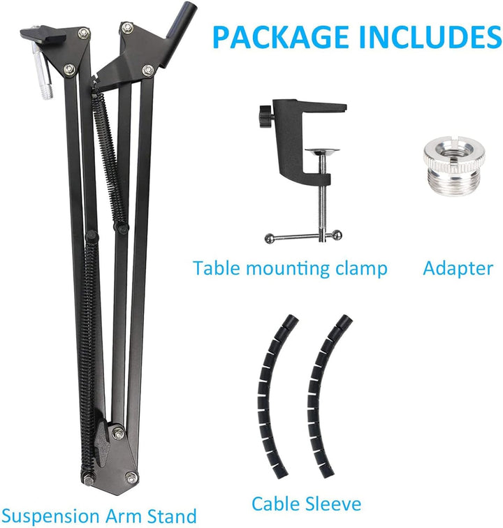 HyperX QuadCast Mikrofonarm mit Popschutz - HyperX QuadCast S Mikrofon Arm und 3-lagiger Windschutz