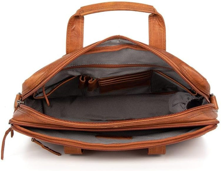 Spikes & Sparrow Bronco R-140 BR 70 Unisex-Erwachsene Henkeltaschen 36x28x9 cm (B x H x T) Braun Bra