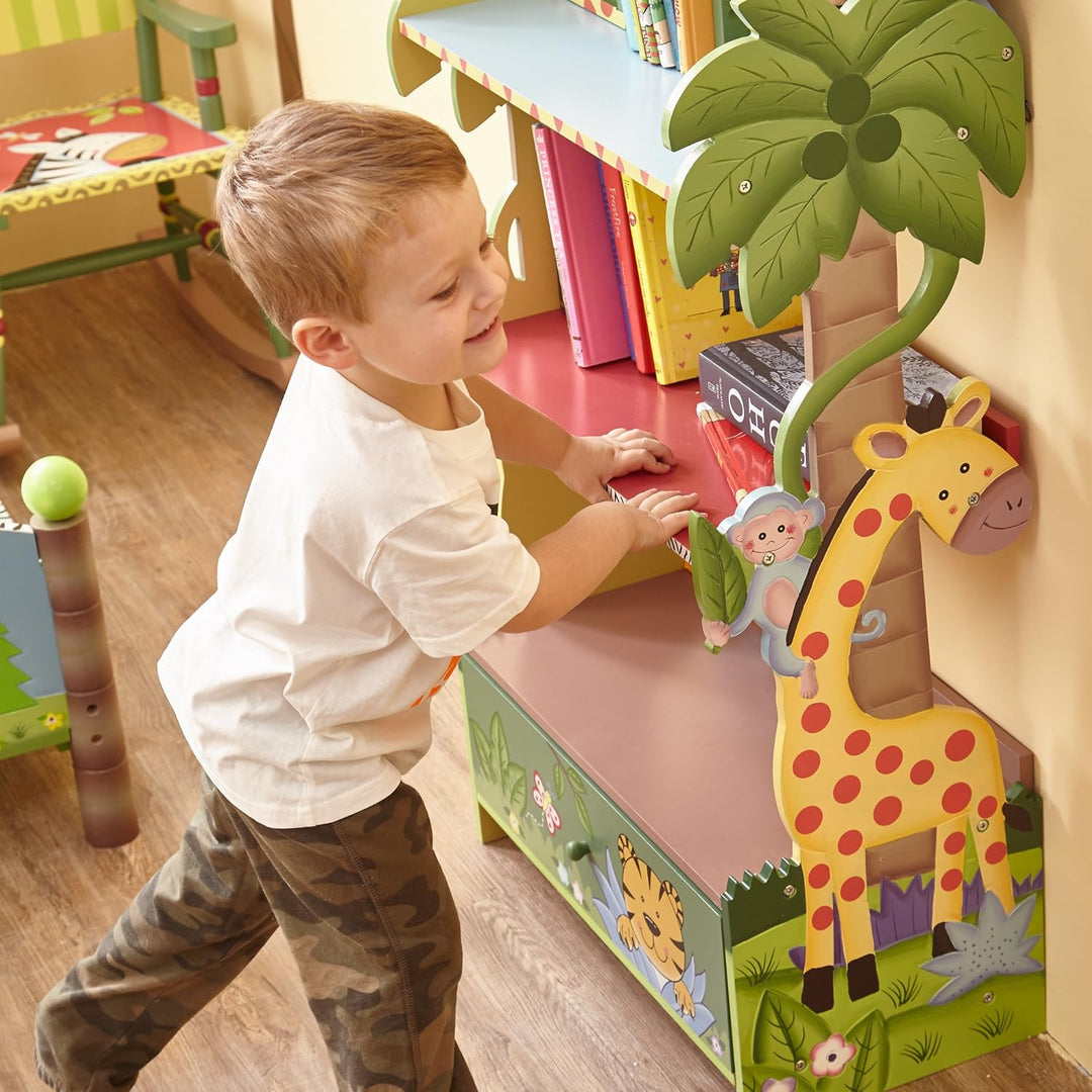 Kinderbücherregal Kinderregal Schlafzimmer Sunny Safari Fantasy Fields W-8268A