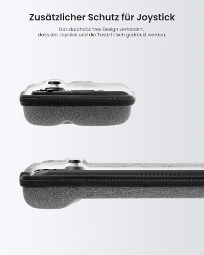 tomtoc Slim Hülle Case für Steam Deck/Steam Deck OLED, Rundumschutz Tasche Reise Tragetasche Hartsch