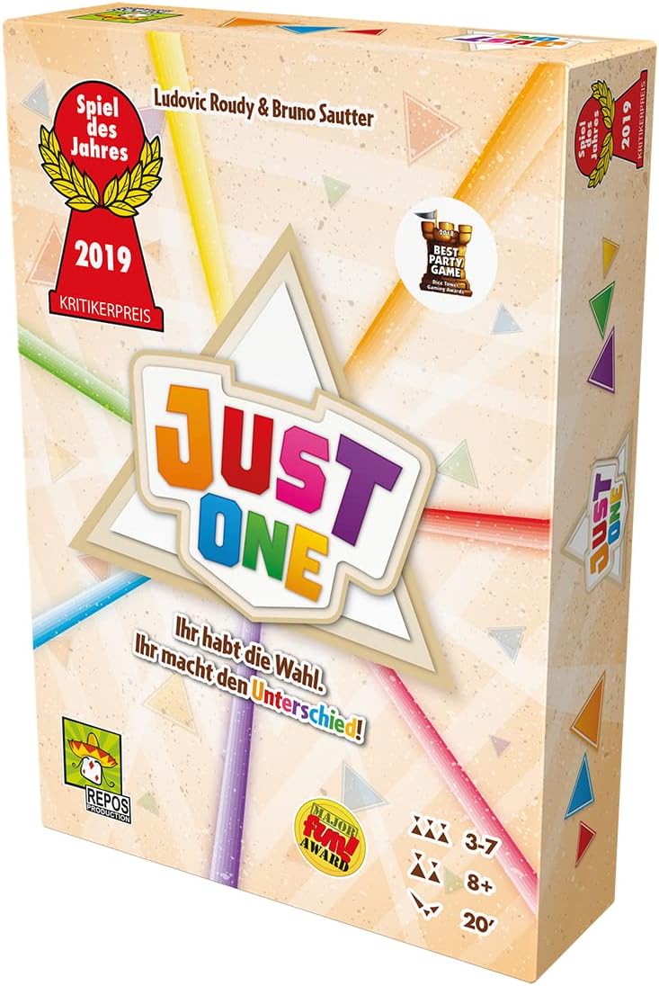 Repos Production, Just One, Grundspiel, Partyspiel, Spiel des Jahres 2019, 3-7 Spieler, Ab 8+ Jahren