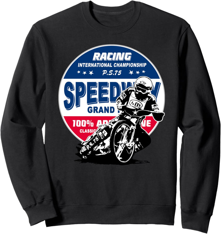 Speedway Bahnsport Motorradrennen Sweatshirt