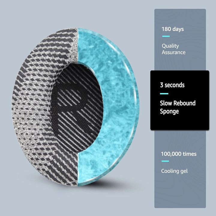 Cooling-Gel QuietComfort 35 / QC 35ii Ersatz-Ohrpolster für Bose Kopfhörer, Kompatibel mit Bose QC45