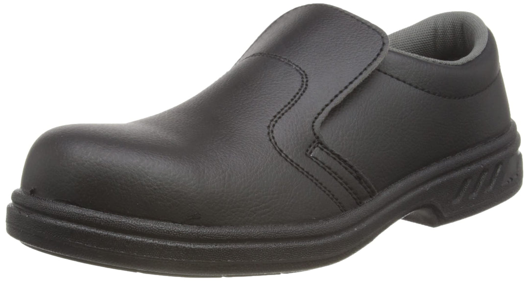 Portwest Steelite Sicherheitsslipper S2, Grösse: 42, Farbe: Schwarz, FW81BKR42 42 EU Schwarz, 42 EU