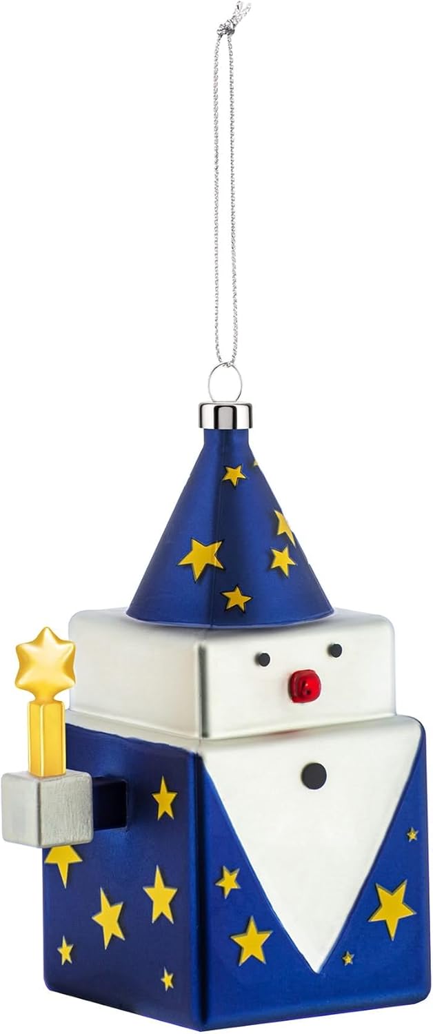 Alessi Cubomago GJ02 10 Weihnachtsdekoration im Vintage-Design, Mago, mundgeblasen, handbemalt, Mehr