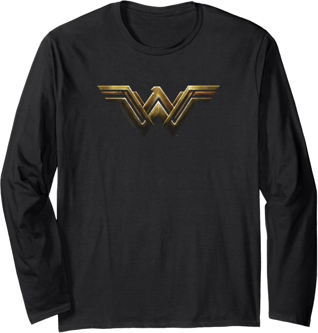 Justice League Movie Wonder Woman Logo Langarmshirt