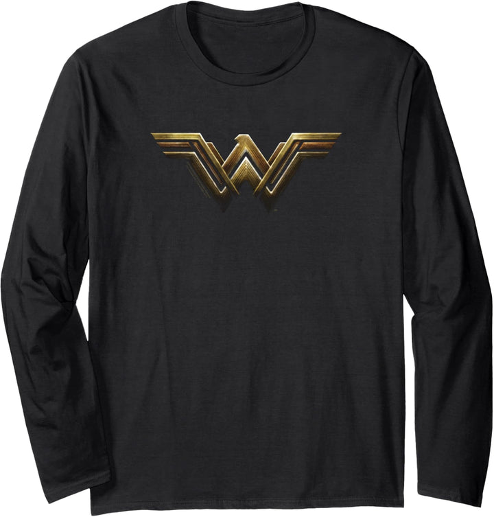 Justice League Movie Wonder Woman Logo Langarmshirt