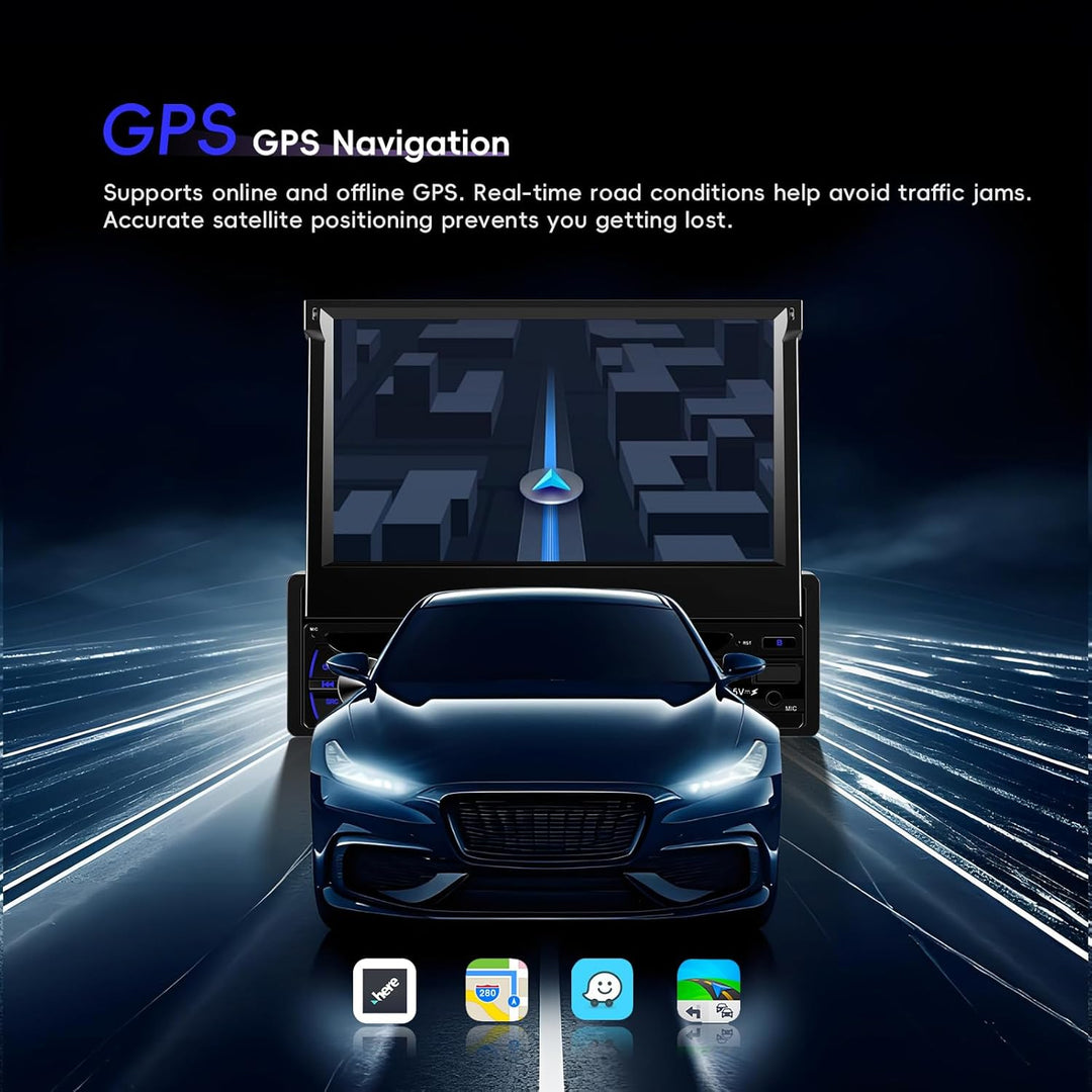[4+64GB] Hikity Android Autoradio 1 Din mit Navi Wireless Carplay Android Auto Bluetooth Freispreche