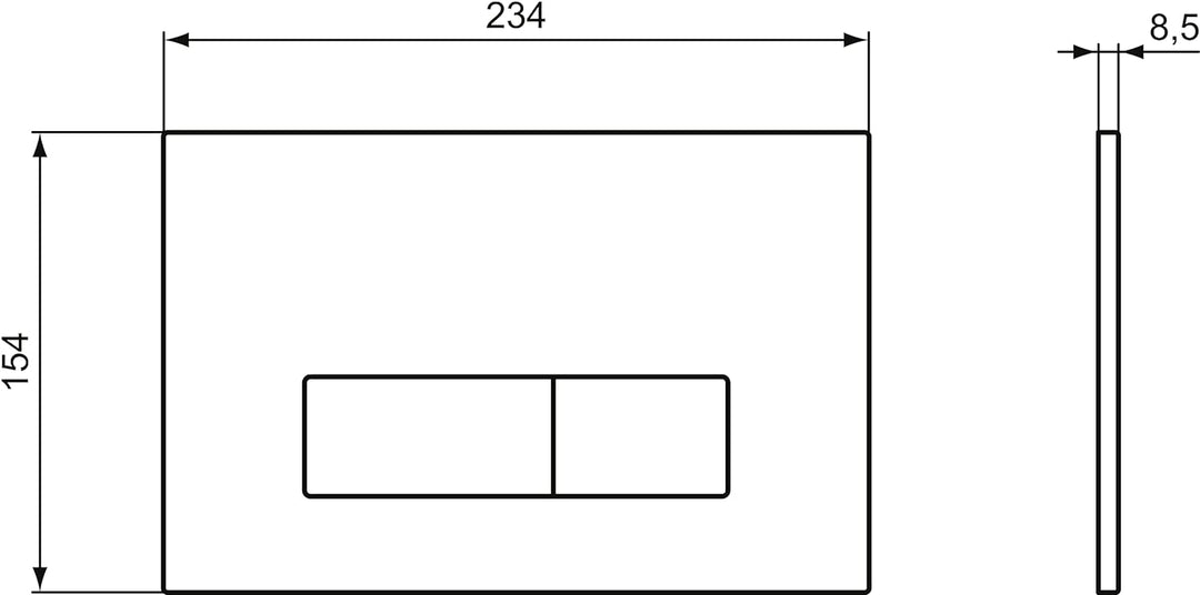 Ideal Standard R0119AA Oleas Betätigungsplatte