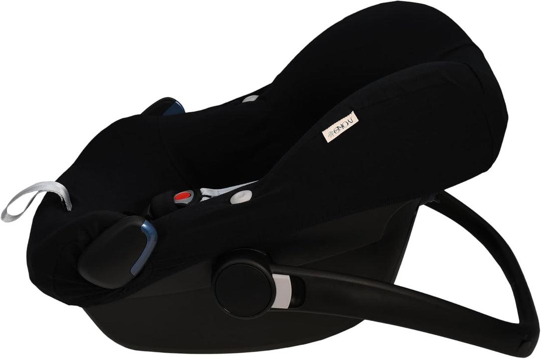 JYOKO KIDS Bezug für Autositz kompatibel mit Pebble Maxi Cosi Pebble Pro I-Size, aus Baumwolle (Blac