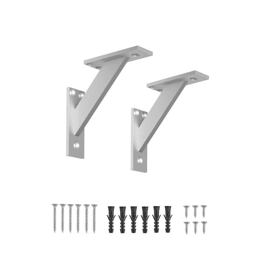 Alusfera Regalhalterung - Dekorative Regalwinkel - Regalhalter 120 mm - Wandregal Halterung - Langle