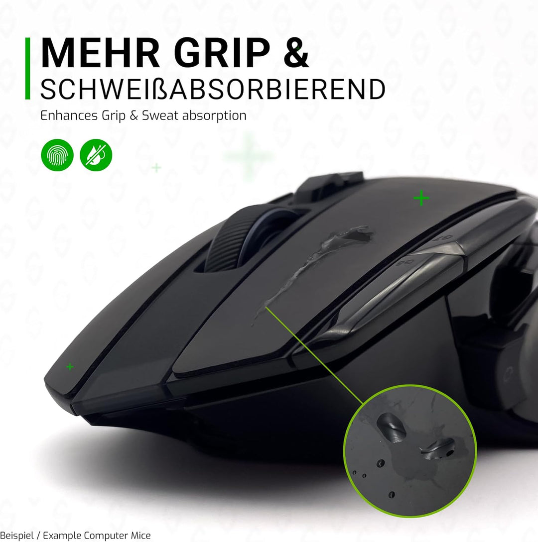SensoryBoost Maus Grip Tape – kompatibel mit Logitech G502 (inkl. Zuschnitt-Pad) Schweissabsorbieren