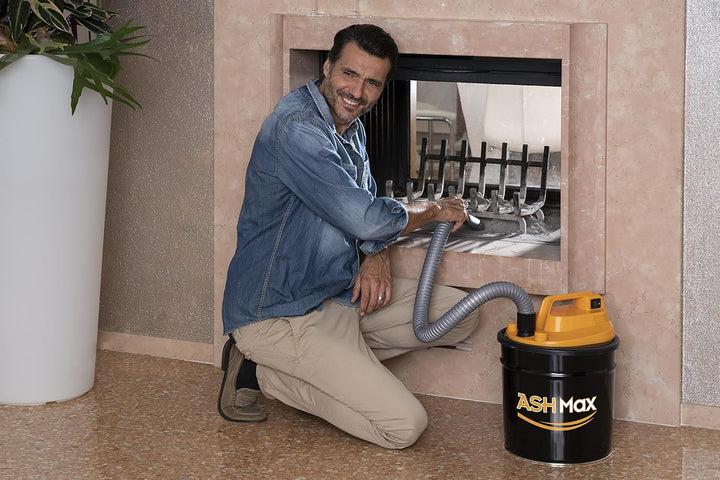 RIBIMEX PRCEN015, ASHMax Aschesauger, 1000 W, 18 L, Orange und Schwarz Single