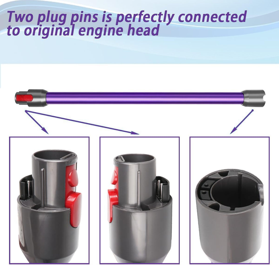 Schnellspanner Verlängerungsrohr kompatibel mit Dyson V7 V8 V10 V11 V15 – 72cm Ersatz Teleskoprohr A
