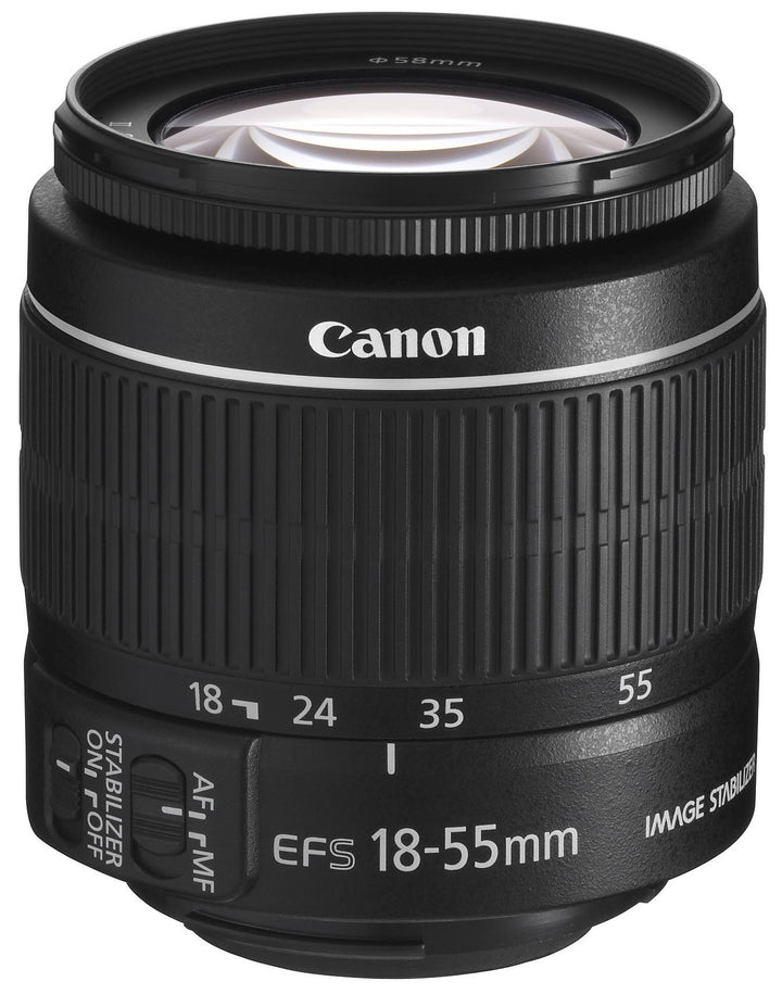 Canon EF-S 18-55mm F3.5-5.6 IS II Universalzoom-Objektiv (58mm Filtergewinde) schwarz Single, Single