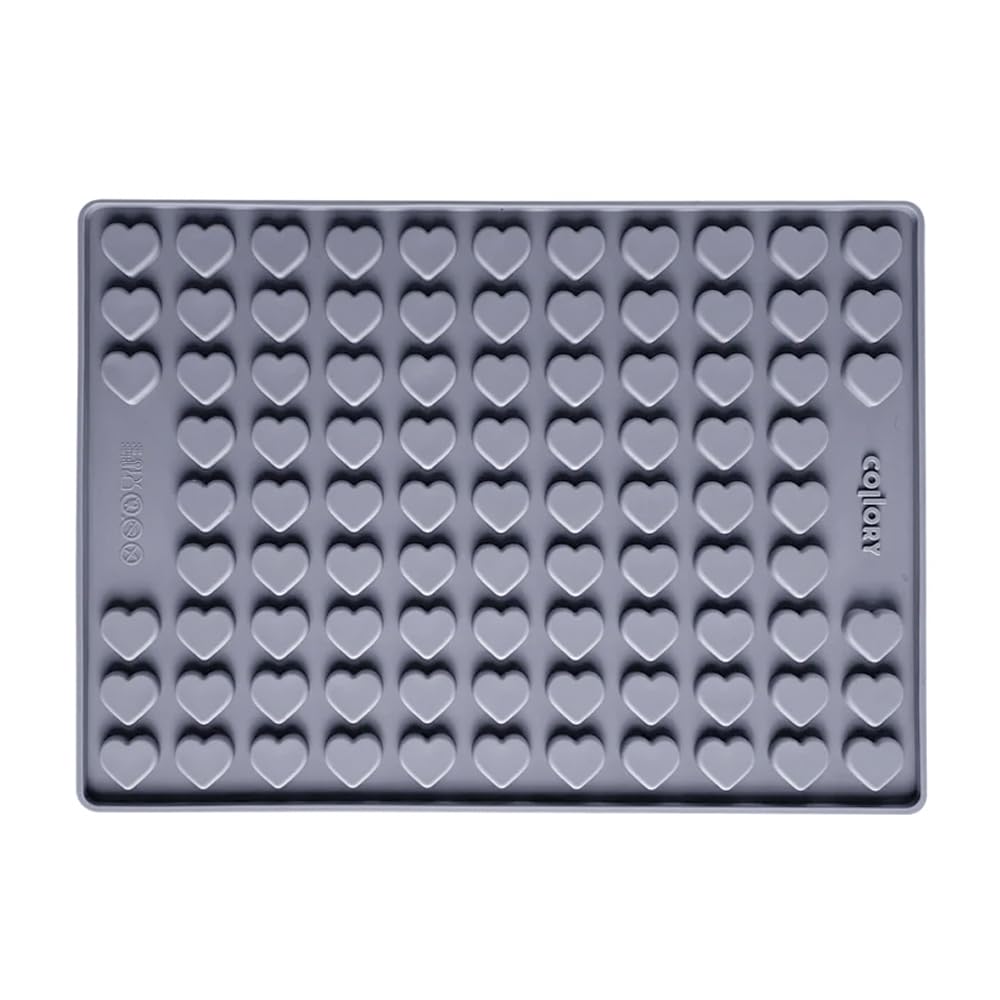 Collory Backmatte Hundekekse für MEDIUM (2,6cm) HERZ FORM Leckerlis, Silikon Backform, Pralinenform,